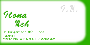 ilona meh business card